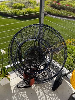3 Lobster Hoop Nets & Bait Cage