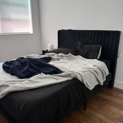 Queen Size Bed frame And Mattress 