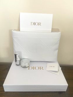 Dior Vip gift set embossed luxury pouch with 10ml serum and 15ml day cream