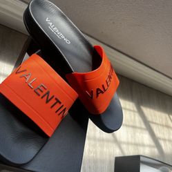 BRAND NEW VALENTINO SLIDES NEVER WORN Proof Of Authentication
