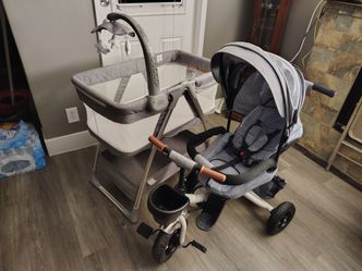 Baby bassinet and baby trike stroller