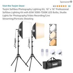New soft box photo light kit