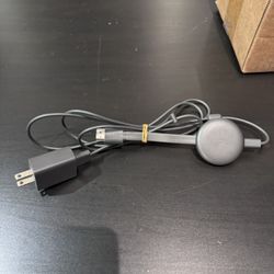 Google Chromecast (3rd Gen) – HDMI Streaming Device with Power Cable & Adapter