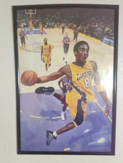 Kobe Bryant Framed Postdr