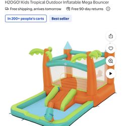 Blow Up Bounce House With Pool 