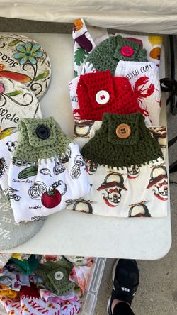 Crocheted dish towels