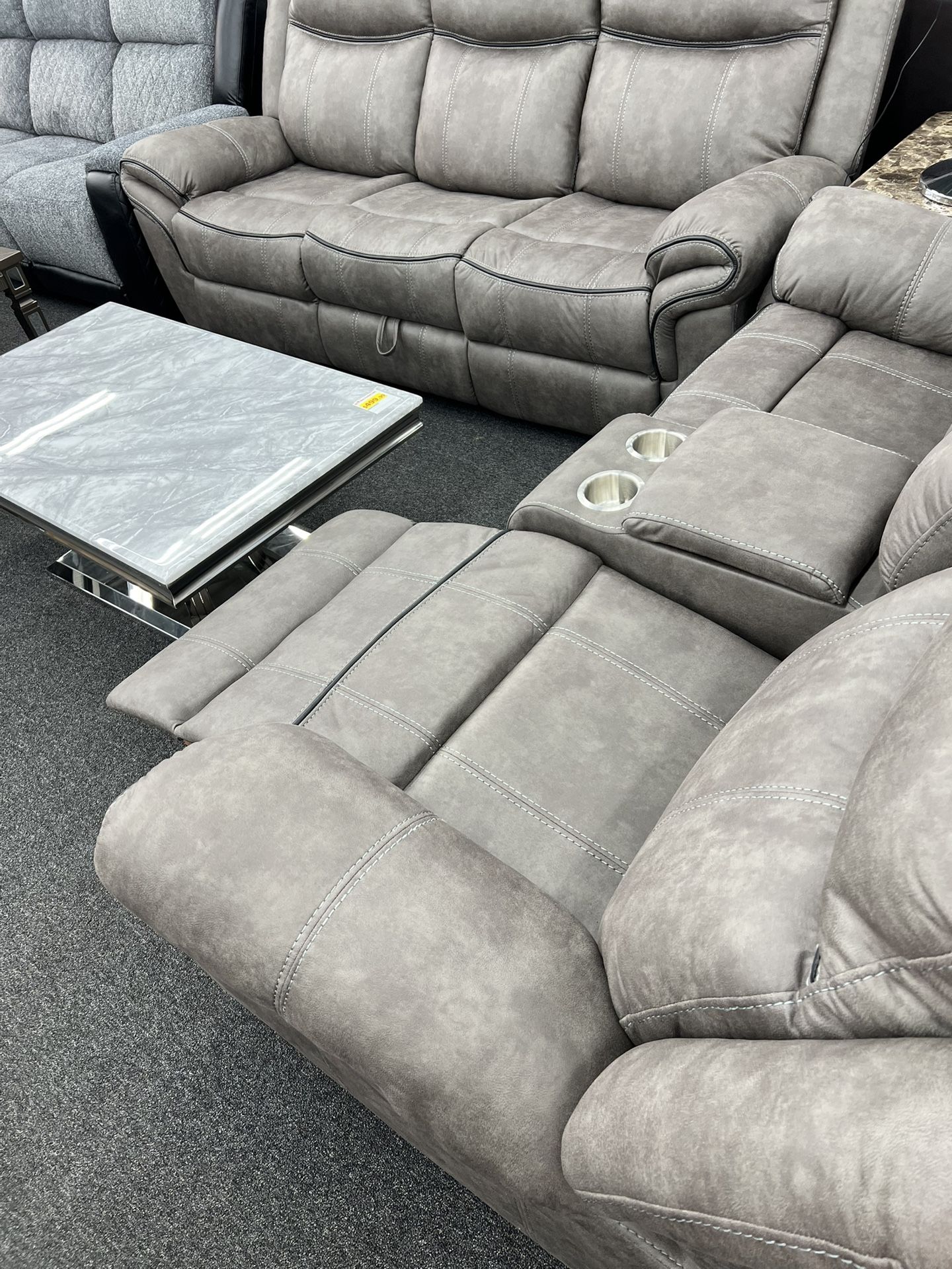 Quadruple Reclining Couch And Loveseat!