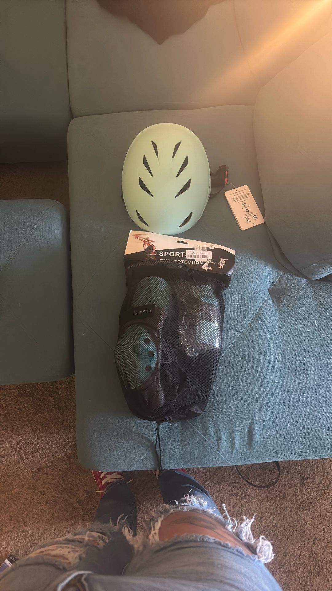 Helmet, Knee Pads, Wrist Pads