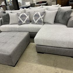 Super Soft And Cozy Two Piece Sectional. Financing Available!!