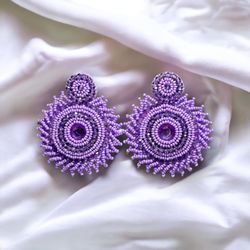 Purple Earring 