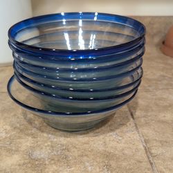 Mexican Hand Blown Glass Bowls