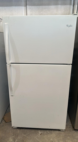 Whirlpool Top Freezer Fridge – White, 30in, No Dispenser