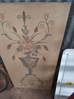 Floral Urn Wall Art Panel