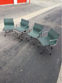 4 Herman Miller 1989 MCM Danish Modern Aluminum series Office Chairs