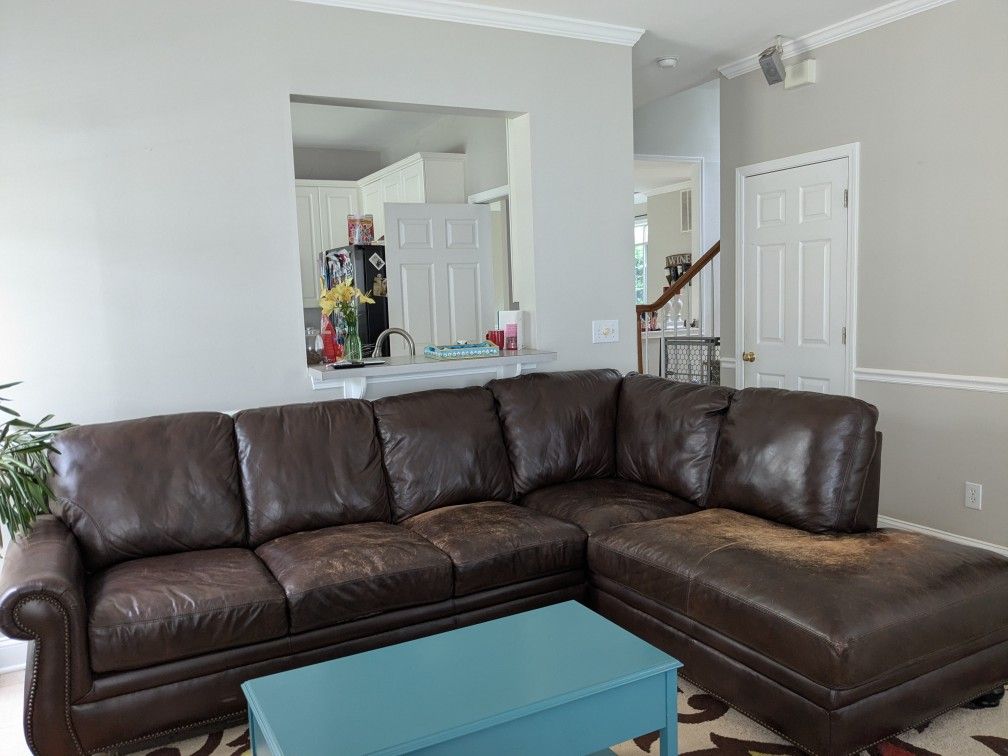 Leather Sectional Couch