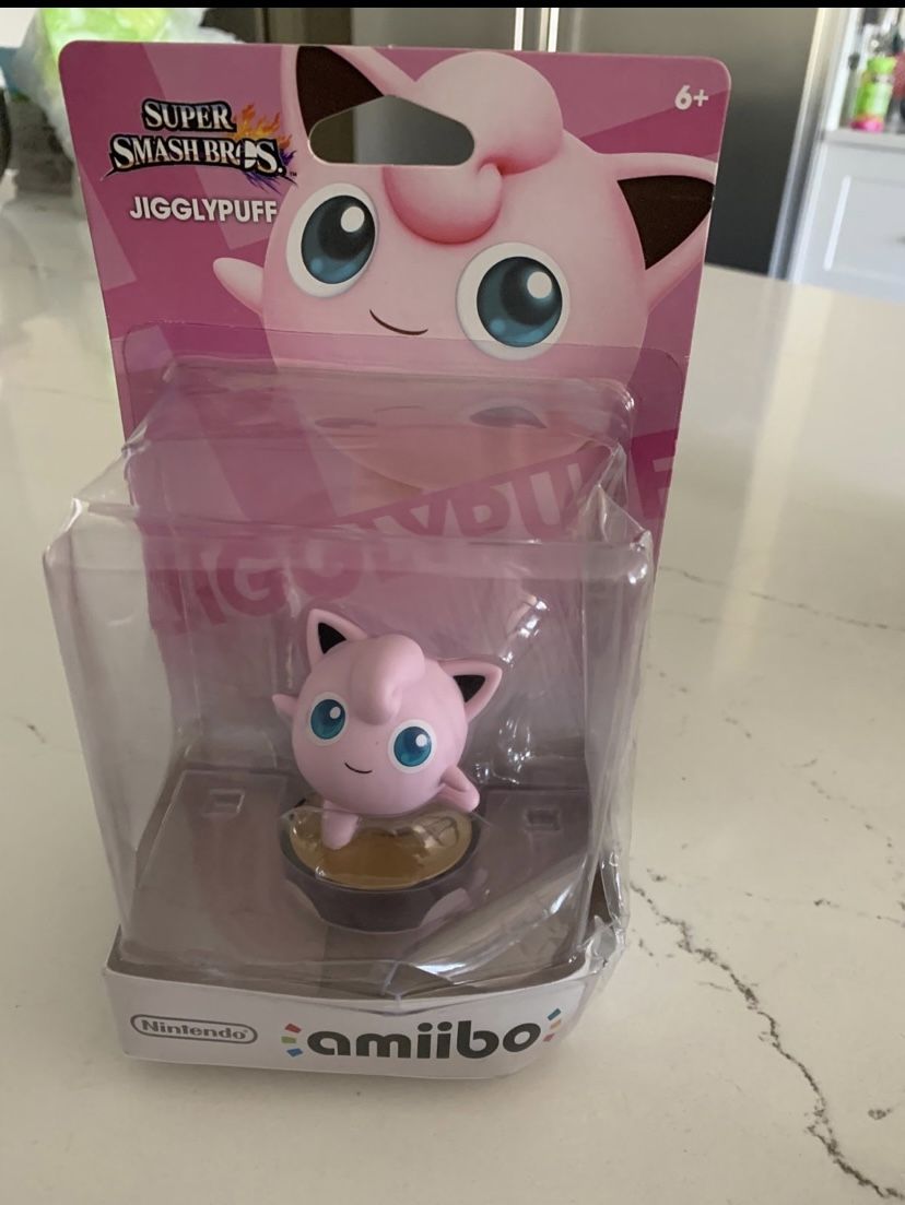 Super Smash Bros Jiggly Puff Amiibo