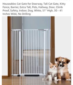 New tall pet gate 51x30-41”