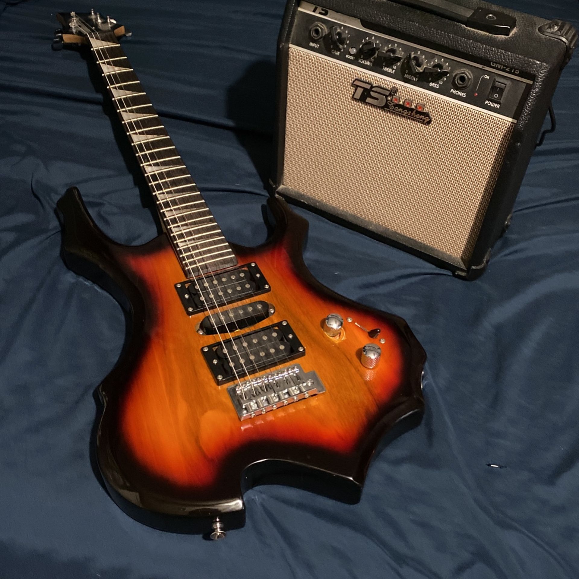 Electric Guitar with Amp