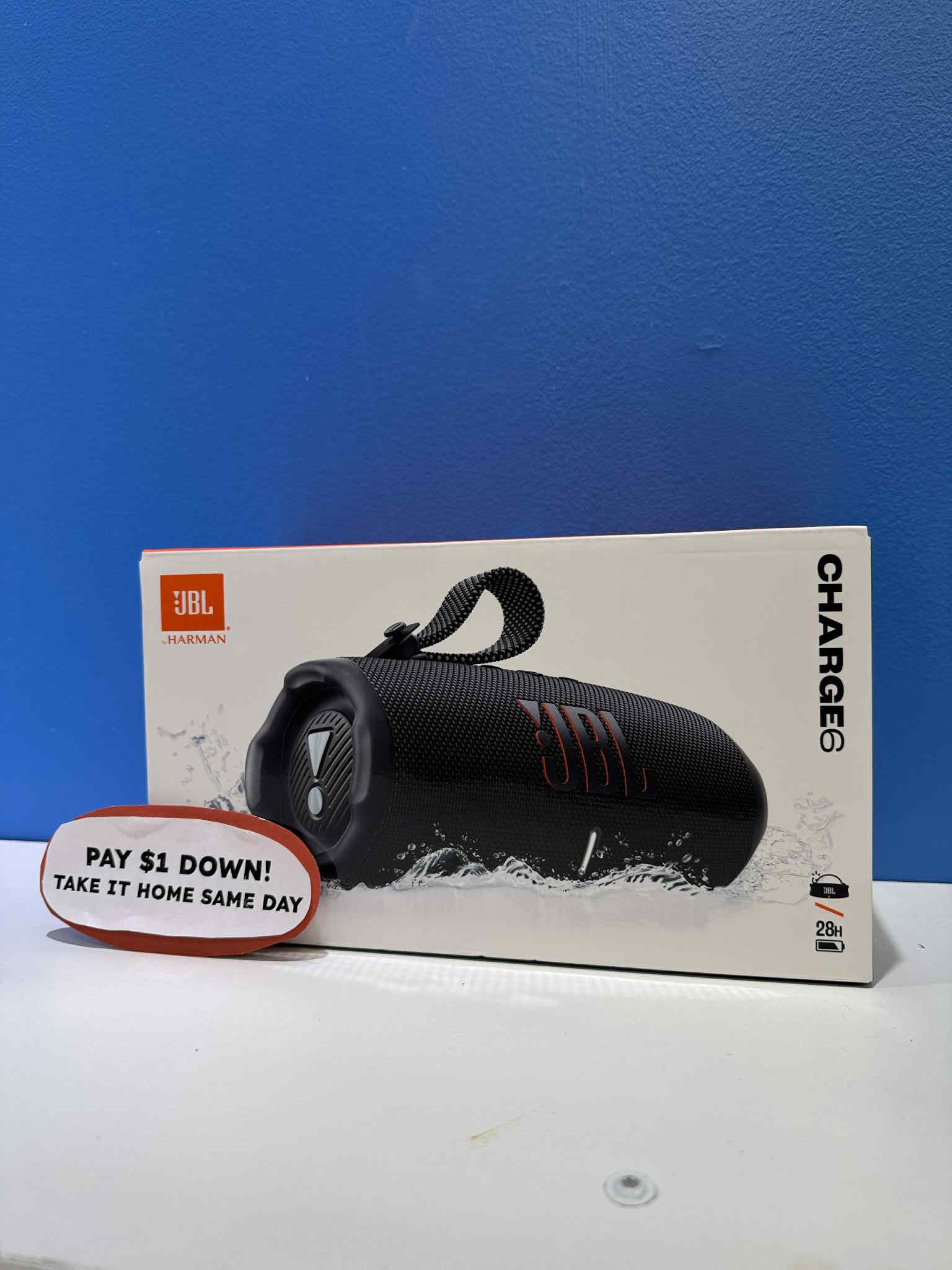 JBL Charge 6 Bluetooth Speaker - Pay $5 DOWN AVAILABLE - NO CREDIT NEEDED