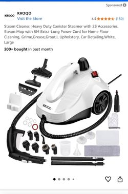 Steam Cleaner, Heavy Duty Canister Steamer with 23 Accessories, Steam Mop with 5M Extra-Long Power Cord for Home Floor Cleaning, Grime,Grease,Grout,l,