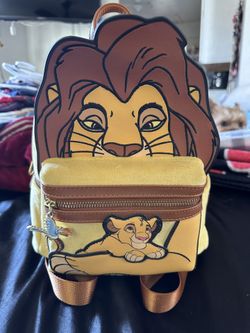 Loungefly Mufasa And Simba Backpack 