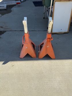 Pair of Heavy Duty Steel Jack Stands