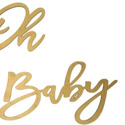 Oh baby Wooden Shower Sign