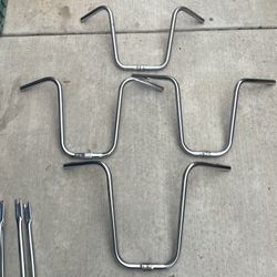 Chrome Bicycle HighRise HandleBars