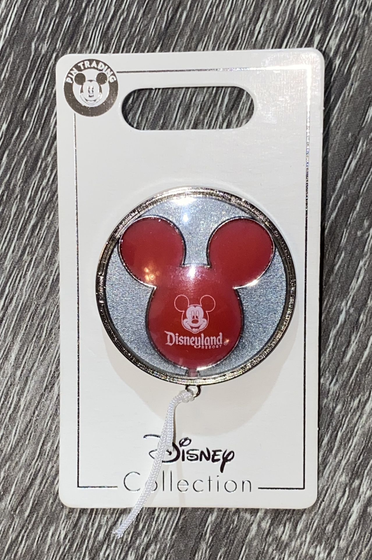 New Disney Pin Mickey Mouse Ears Double Balloon String Disneyland Resort