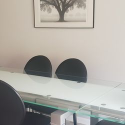 Dania Extendable Glass  Dining Table 