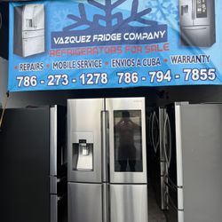 Nevera, Refrigerator Samsung Smart TV, 36x28x72, Warranty 3 Months, Delivery Available 