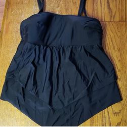 Black Cacique tankini, size 16
