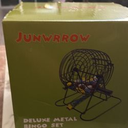 JUNWRROW Deluxe Metal Bingo Set