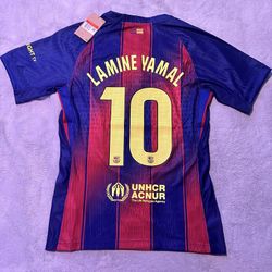🔥 Lamine Yamal Barcelona Home Jersey 25/26 – New w/ Tags – Clean – M/L/XL 🔵🔴