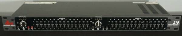 DBX 215 Graphic Equalizer - Dual Channel 15-Band Equalizer - 100V