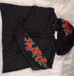 Rose Crop Hoodie