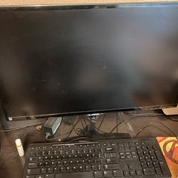 Computer Monitor & Keyboard