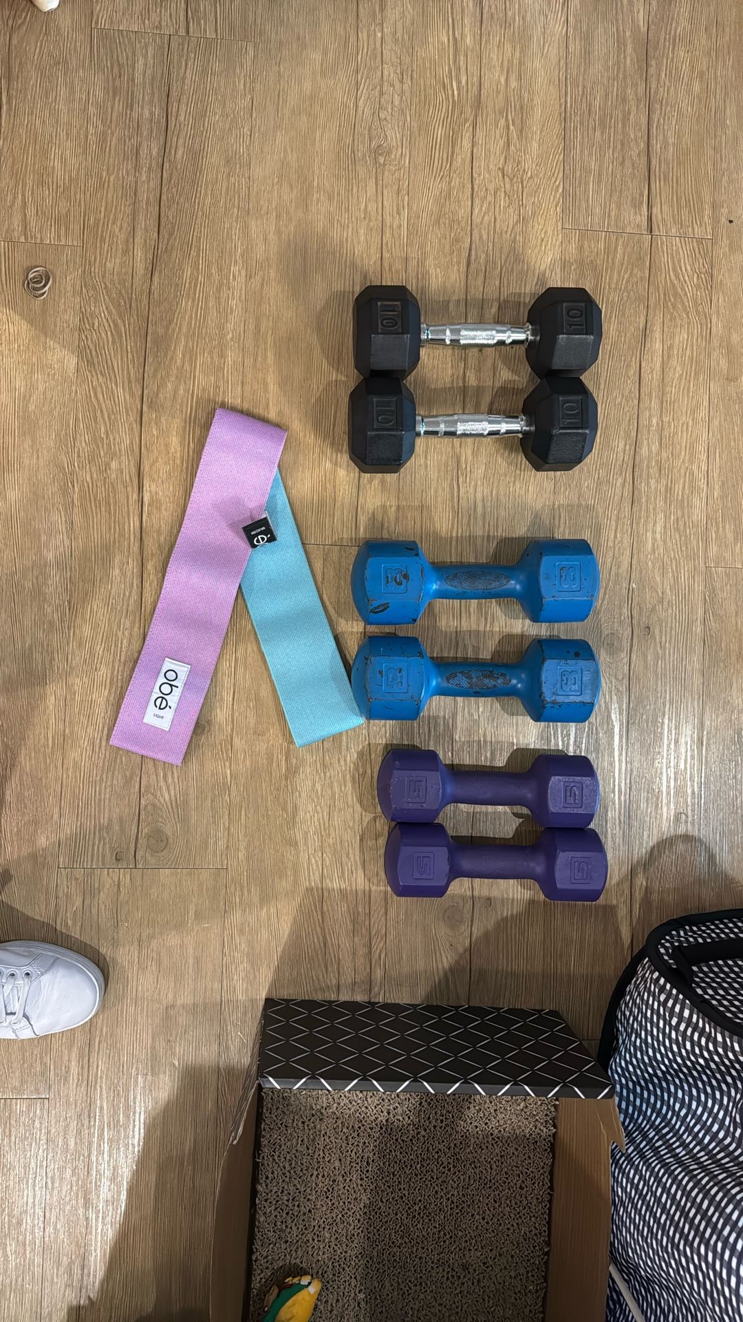 Weight set with two Exercise bands