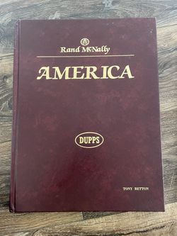 Vintage Rand McNally - America Atlas 1989 HC Large 