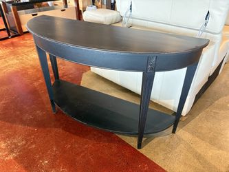 ETHAN ALLEN Barrow Sofa Table in Charcoal