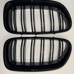 BMW F10 Gloss Black BMW Kidney Grilles – Front Grill Replacement