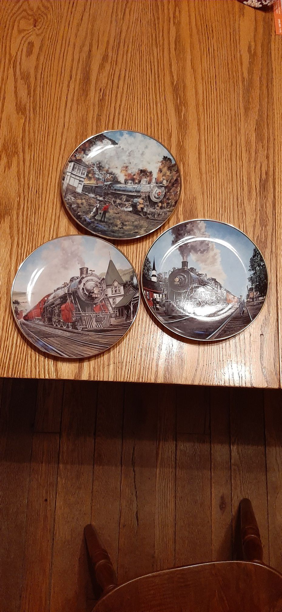 Collectable Train Plates Set of Three