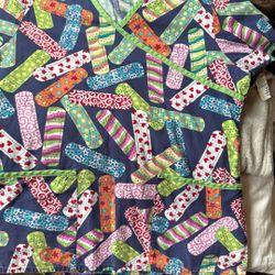 Band-Aid Scrub Top Adorable