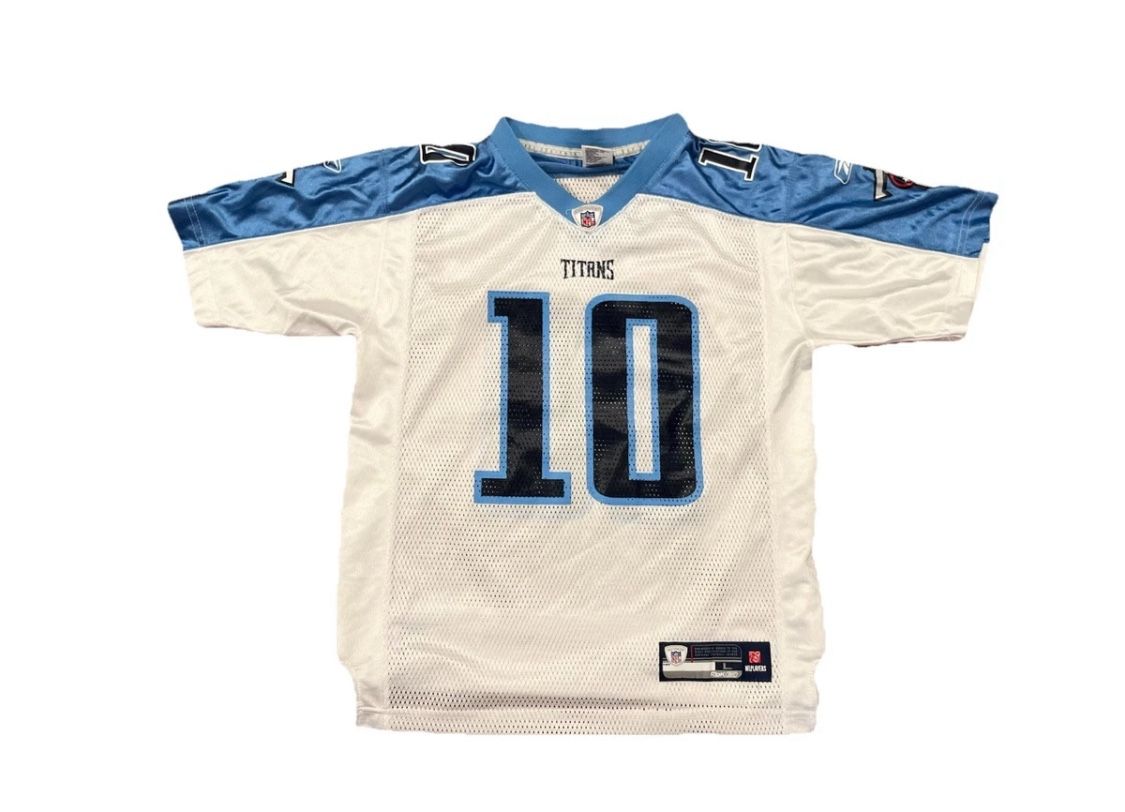 Reebok NFL Vince Young 10 Tennessee Titans Football Jersey YOUTH Kid LARGE White