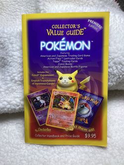 Collectors Value Pokémon Premiere Edition Guide -$5