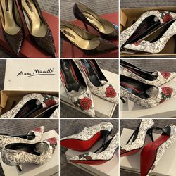 8 Pairs Of Nice High Heels  Shoes Size “8”