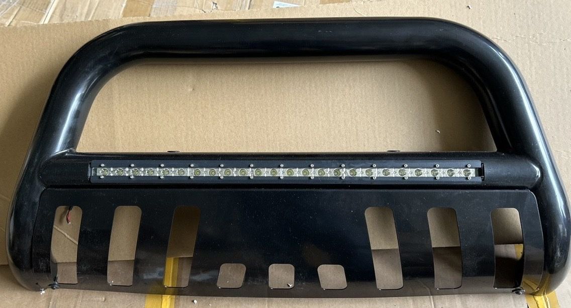 Brand New Black Bull Bar with Built-in LED Light Bar