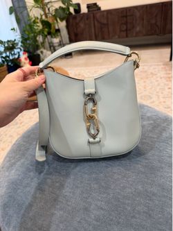 Furla Bag Crossbody Blue Genuine Leather Italian