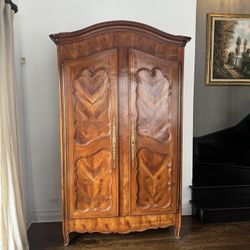 French Fruitwood Armoire 