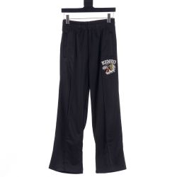 Kenzo Tiger Head Embroidered Casual Wide Leg Pants
